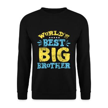 Meilleur Big Brother - Sweat-shirt Unisexe - noir - Devant - Alina (178cm) & Michal (187cm)
