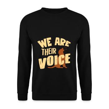 Chiens Protection des animaux - Sweat-shirt Unisexe - noir - Devant - Alina (178cm) & Michal (187cm)