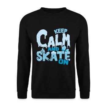 Skating skates - Unisex Sweatshirt - black - Front - Alina (178cm) & Michal (187cm)