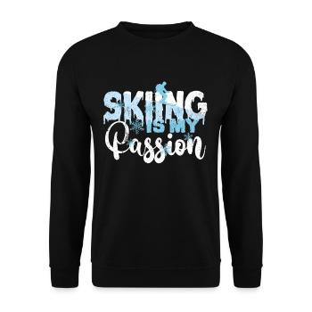 Ski - Unisex Pullover - Schwarz - Vorne - Alina (178cm) & Michal (187cm)