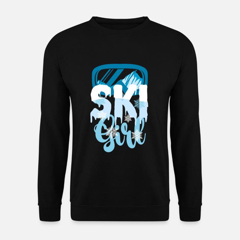 Fille de ski - Sweat-shirt Unisexe - noir
