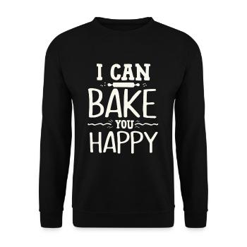 faire cuire au four - Sweat-shirt Unisexe - noir - Devant - Alina (178cm) & Michal (187cm)