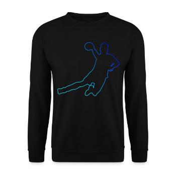 Handball Games Women Handball Handball Handball Player Handball - Unisex Sweatshirt - black - Front - Alina (178cm) & Michal (187cm)