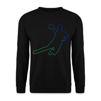 Jeux de handball masculins Joueuses de handball Handballeuses - Sweat-shirt Unisexe - noir - Devant - Alina (178cm) & Michal (187cm)