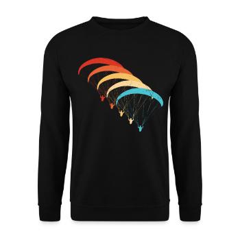 Paragliding Men's Paragliding Paragliding - Unisex Sweatshirt - black - Front - Alina (178cm) & Michal (187cm)