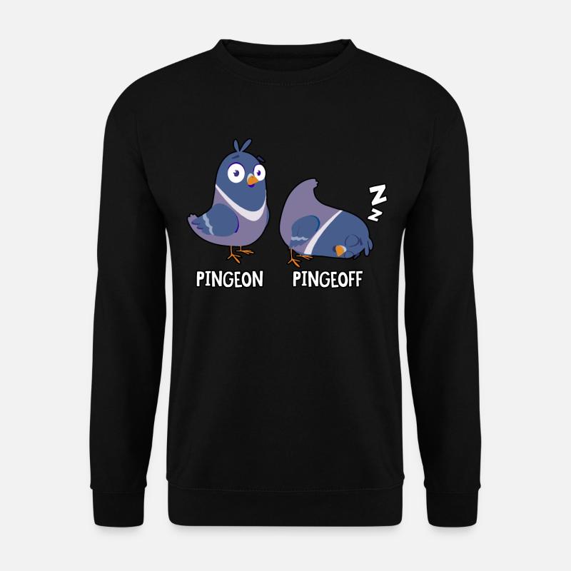 Pingeon Pingeoff - Unisex Pullover - Schwarz