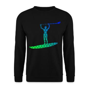 Stand up Paddle Board Sup Femmes Standup Paddle - Sweat-shirt Unisexe - noir - Devant - Alina (178cm) & Michal (187cm)