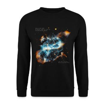 Nebula NGC 5189 - Unisex Pullover - Schwarz - Vorne - Alina (178cm) & Michal (187cm)