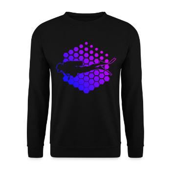 Divers Scuba Diving Scuba Divers Scuba Diver - Unisex Sweatshirt - black - Front - Alina (178cm) & Michal (187cm)