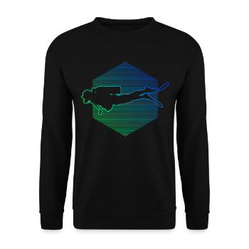 Scuba Diving Scuba Divers Diving Ladies - Sweat-shirt Unisexe - noir - Devant - Alina (178cm) & Michal (187cm)