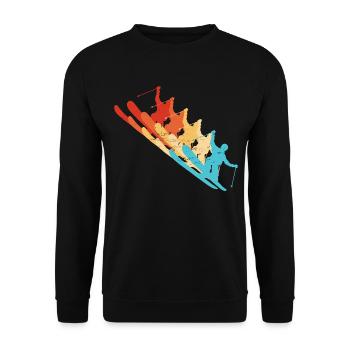 Ski Freestyle Ski Jumping Women Freestyle Ski - Unisex Sweatshirt - black - Front - Alina (178cm) & Michal (187cm)