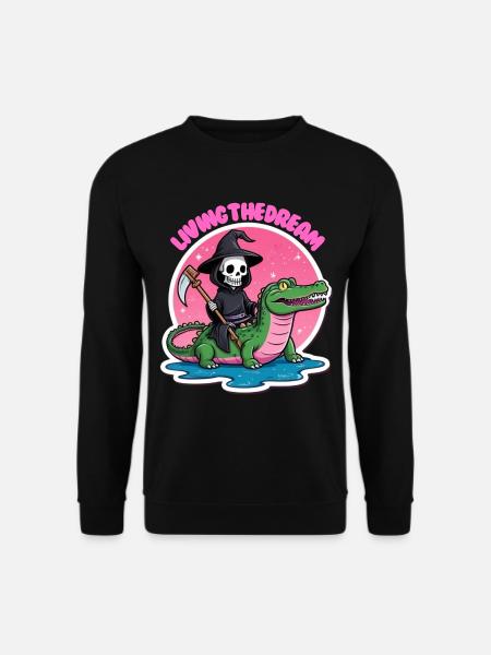 Den Traum leben - Unisex Pullover - Schwarz