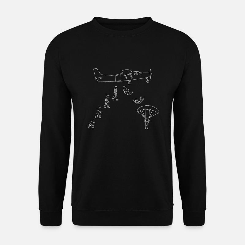 Skydiving Evolution I Gift - Unisex Sweatshirt - black