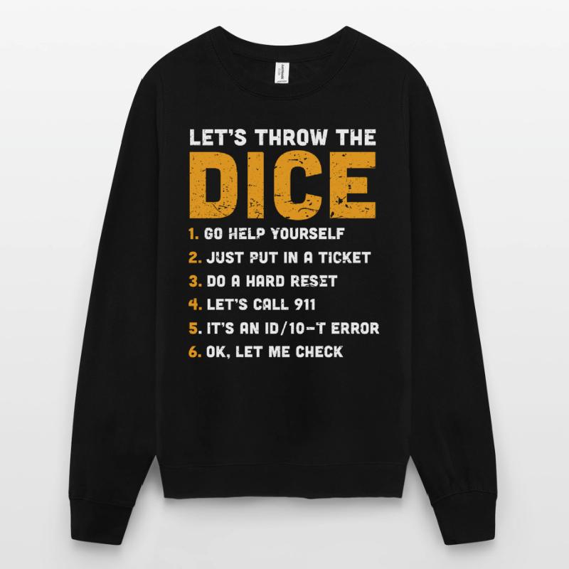Tech Support Sarkasmus Unisex Pullover