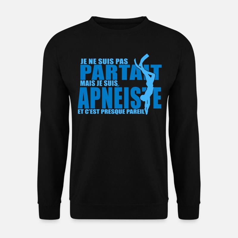 apnée plongée plongeur apnéiste - Sweat-shirt Unisexe - noir