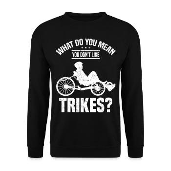 Velomobil - Unisex Pullover - Schwarz - Vorne - Alina (178cm) & Michal (187cm)