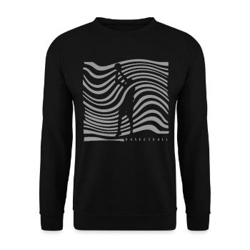 Basketball Basketballer - Unisex Pullover - Schwarz - Vorne - Alina (178cm) & Michal (187cm)