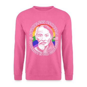 Genres sans frontières : Chemise LGBTQIA+ Diversity - Sweat-shirt Unisexe - rose - Devant