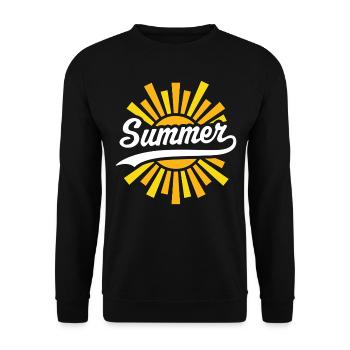 Sommersonne - Unisex Pullover - Schwarz - Vorne - Alina (178cm) & Michal (187cm)