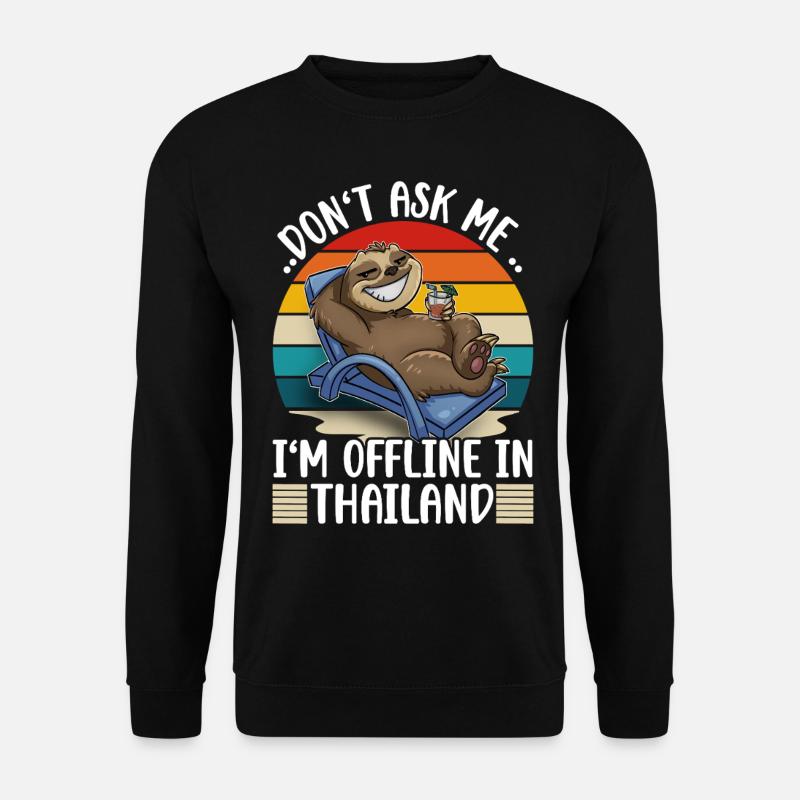 Thailand Vacation Trip - Unisex Sweatshirt - black