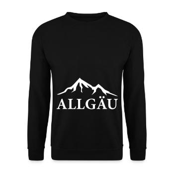 Allgäu - Unisex Pullover - Schwarz - Vorne - Alina (178cm) & Michal (187cm)