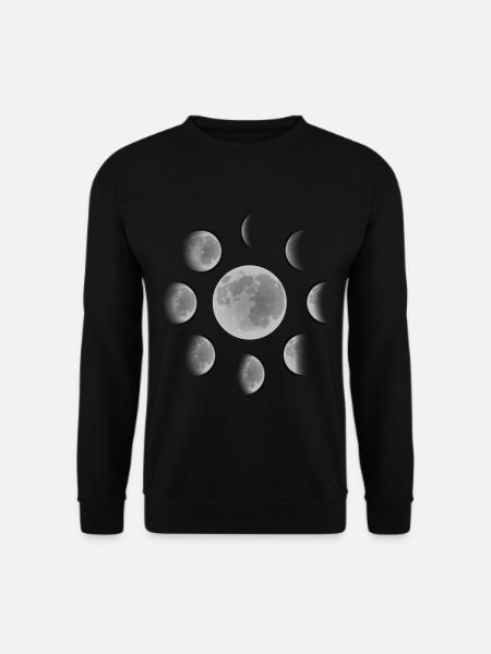 Moons full moon half moon - Unisex Sweatshirt - black