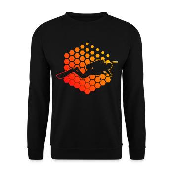 Plongeur Plongeur Plongeur Hommes Plongeur - Sweat-shirt Unisexe - noir - Devant - Alina (178cm) & Michal (187cm)