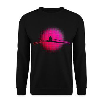Aviron Femmes Rameur Hommes Aviron - Sweat-shirt Unisexe - noir - Devant - Alina (178cm) & Michal (187cm)