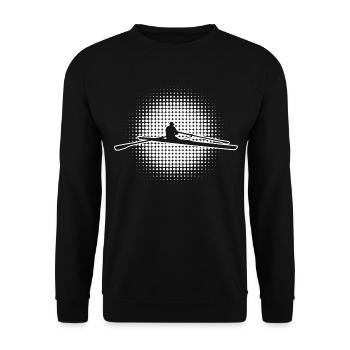 Aviron Rameur Hommes Femmes Aviron - Sweat-shirt Unisexe - noir - Devant - Alina (178cm) & Michal (187cm)
