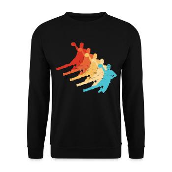 Men's Handball Women Handball Games Handball - Unisex Sweatshirt - black - Front - Alina (178cm) & Michal (187cm)