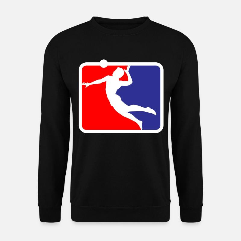 Volleyball Beachvolleyball | Farben änderbar - Unisex Pullover - Schwarz