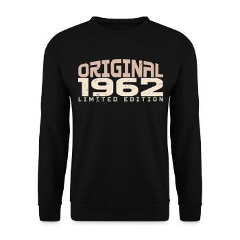 Millésime 1962 Édition Limitée 1962 Anniversaire - Sweat-shirt Unisexe - noir - Devant - Alina (178cm) & Michal (187cm)