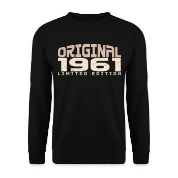 Vintage 1961 Limited Edition 1961 Anniversaire - Sweat-shirt Unisexe - noir - Devant - Alina (178cm) & Michal (187cm)