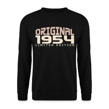 Millésime 1954 édition limitée 1954 anniversaire - Sweat-shirt Unisexe - noir - Devant - Alina (178cm) & Michal (187cm)