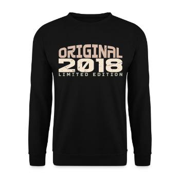 Millésime 2018 Édition Limitée 2018 Anniversaire - Sweat-shirt Unisexe - noir - Devant - Alina (178cm) & Michal (187cm)