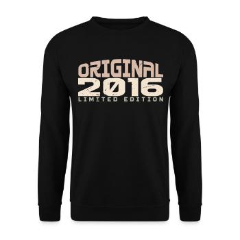 Millésime 2016 Édition Limitée 2016 Anniversaire - Sweat-shirt Unisexe - noir - Devant - Alina (178cm) & Michal (187cm)