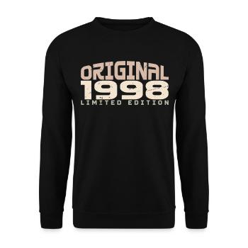 Millésime 1998 Édition Limitée 1998 Anniversaire - Sweat-shirt Unisexe - noir - Devant - Alina (178cm) & Michal (187cm)