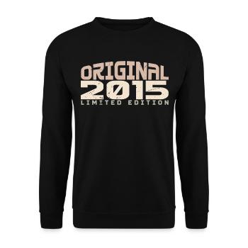 Millésime 2015 Édition Limitée 2015 Anniversaire - Sweat-shirt Unisexe - noir - Devant - Alina (178cm) & Michal (187cm)
