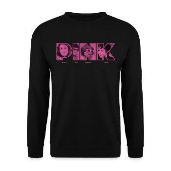 Grease Characters Pink - Unisex Sweatshirt - black - Front - Alina (178cm) & Michal (187cm)