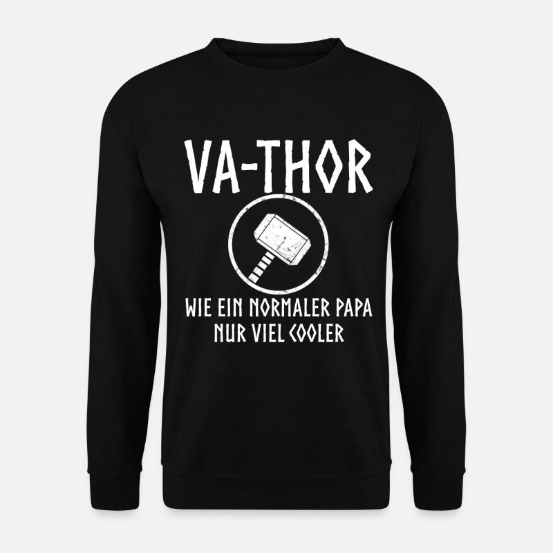Va thor vater Papa vatertag Thor - Unisex Pullover - Schwarz