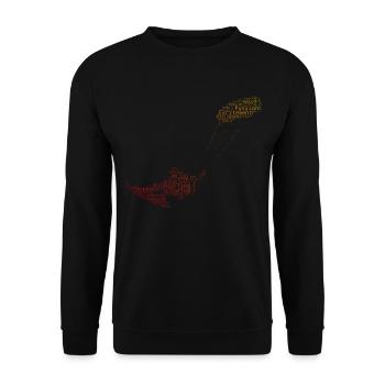 Women Men's Kitesurf Kitesurfing Kitesurfing - Unisex Sweatshirt - black - Front - Alina (178cm) & Michal (187cm)