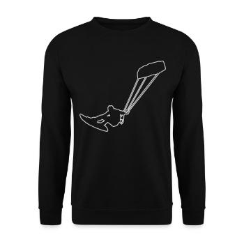 Kitesurfer Kitesurfing Kitesurfing Kite Kiting - Unisex Sweatshirt - black - Front - Alina (178cm) & Michal (187cm)