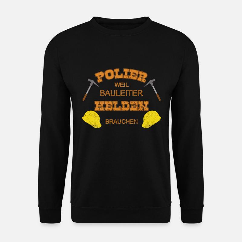 Polier Held - Unisex Pullover - Schwarz