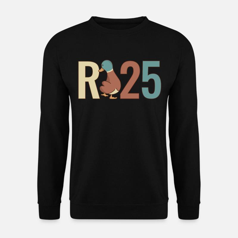 R Ente - Rente 2025 Geschenk - Unisex Pullover - Schwarz