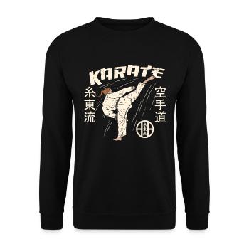 Karate Girl Shito Ryu Shitoryu - Unisex Pullover - Schwarz - Vorne - Alina (178cm) & Michal (187cm)