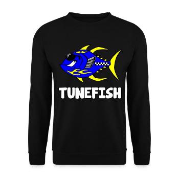 Tunefish - Unisex Pullover - Schwarz - Vorne - Alina (178cm) & Michal (187cm)