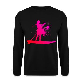 Standup Paddle Standup Paddle Homme Standup Pad - Sweat-shirt Unisexe - noir - Devant - Alina (178cm) & Michal (187cm)