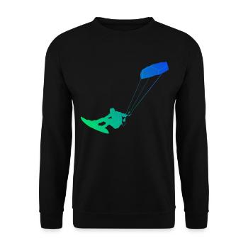 Kitesurf Kitesurf Kitesurfer Kitesurfers Kitesurf Hommes - Sweat-shirt Unisexe - noir - Devant - Alina (178cm) & Michal (187cm)