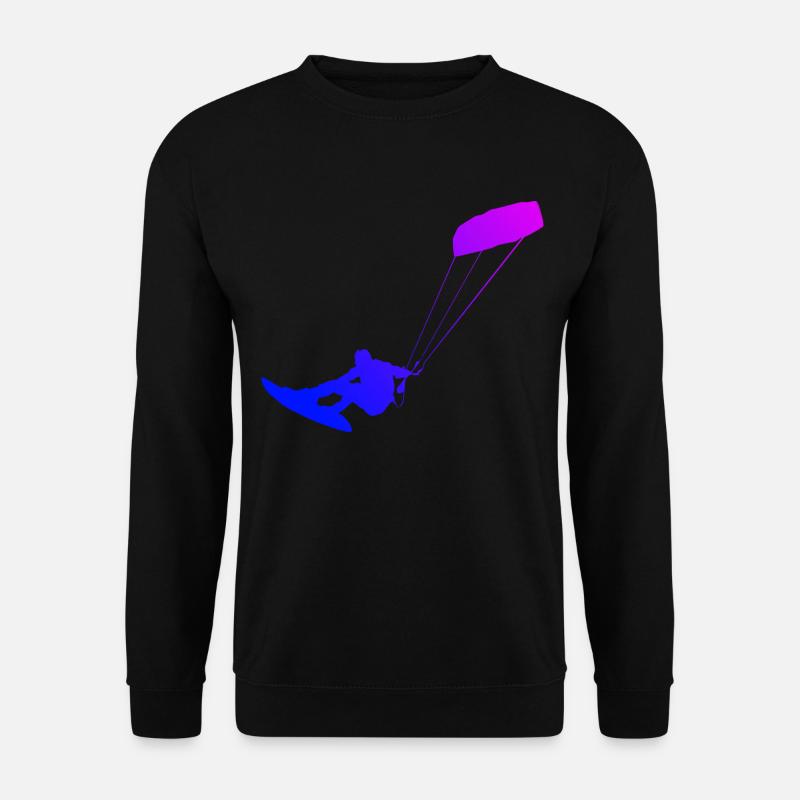 Kitesurfen Kitesurfer Herren Kiten Kitesurf - Unisex Pullover - Schwarz