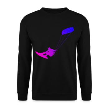 Kitesurf Féminin Kitesurf Kitesurf Kitesurf Kitesurf - Sweat-shirt Unisexe - noir - Devant - Alina (178cm) & Michal (187cm)